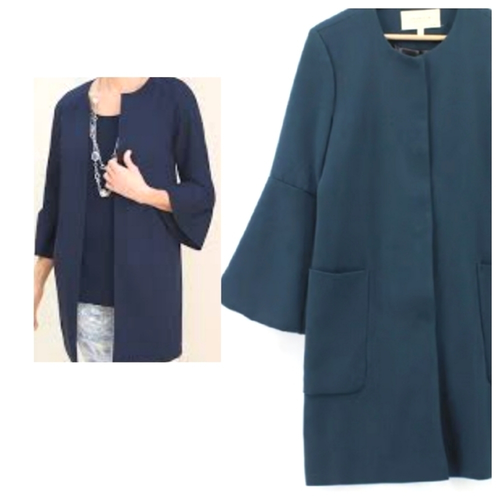 NEW! BAGATELLE HERITAGE Knit 3/4 Length Jacket Coat Medium.
